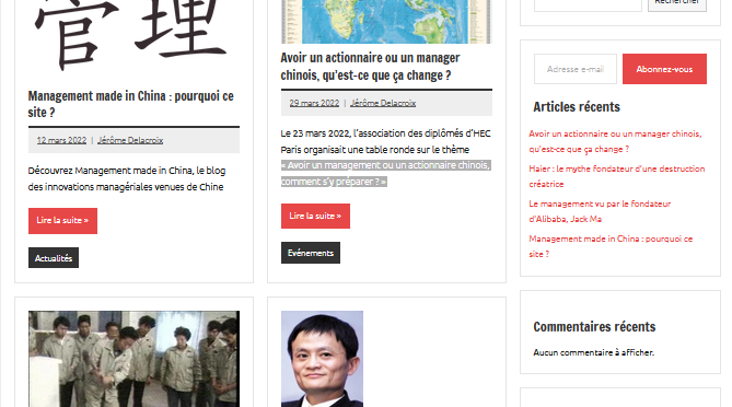 Le blog "Management made in China"